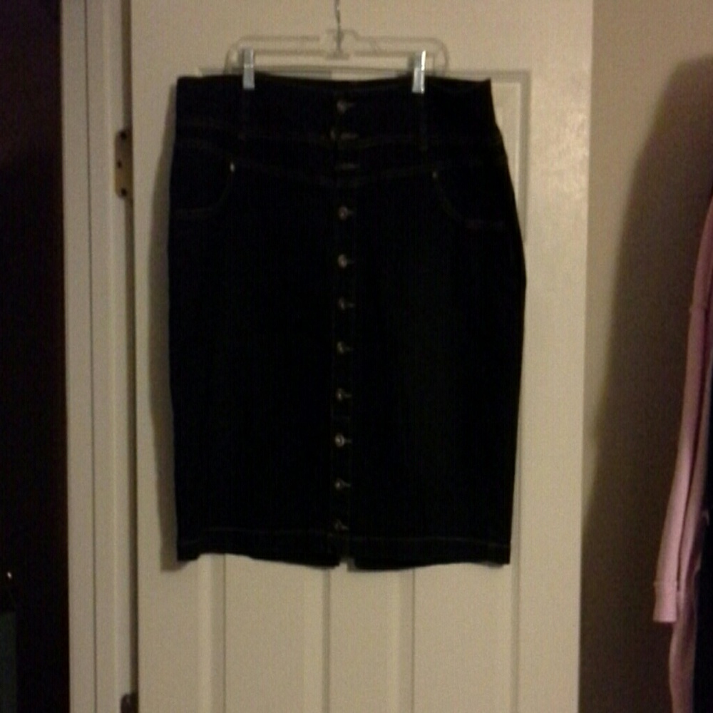 Jean skirt (dark blue)
